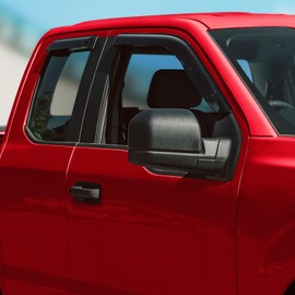 Voron Glass Tape-on Extra Durable Rain Guards for Trucks Ford F-150 2015-2026 SuperCab, Window Deflectors, Vent Window Visors, 4 Pieces - 100512