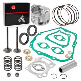 Engine Top End Rebuild Kit Oversize 0.25mm Piston & Ring Intake Exhaust Valve & Seal SPRING Gasket Seal For YAMAHA Golf Cart G11 G16 G20 A 1996-2002
