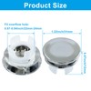 Waziaqoc 4 Pack Sink Basin Overflow Trim Ring Solid Brass