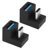 QIANRENON U-Shaped USB C to USB 3.1 Adapter 180 Degree