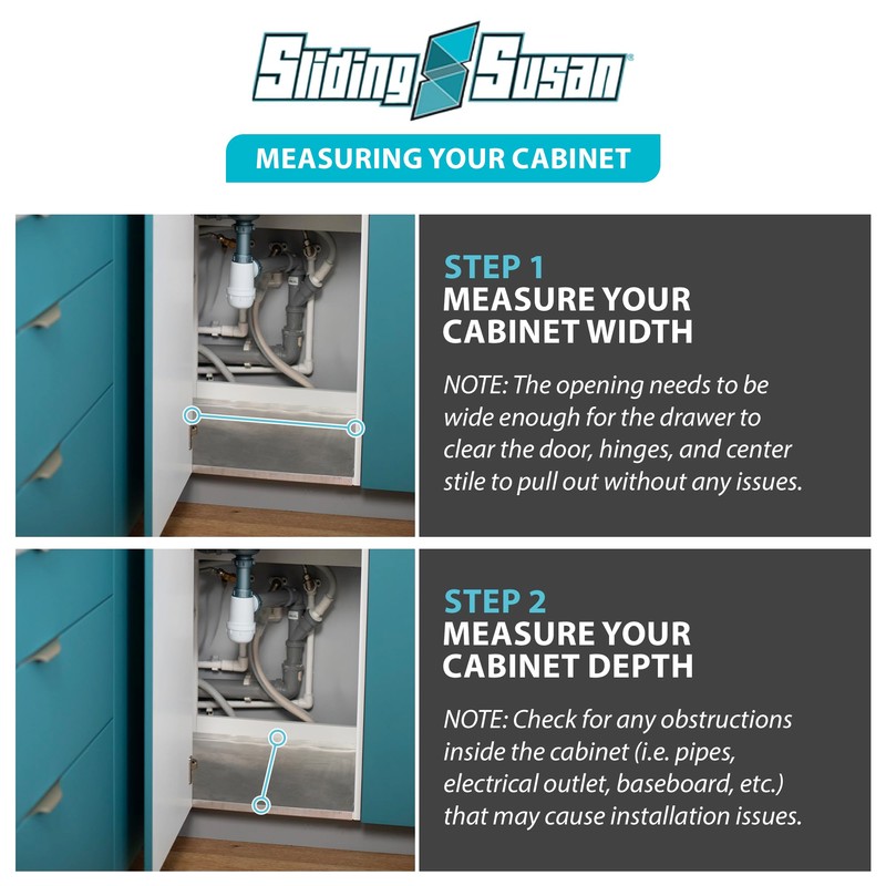 Pull Out Drawer Organizer for Cabinets, Gliding Soft Close Shelves