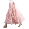 Women's Cotton Long Skirt, Double Stitched, Elasticated Waistband, Plain Colours