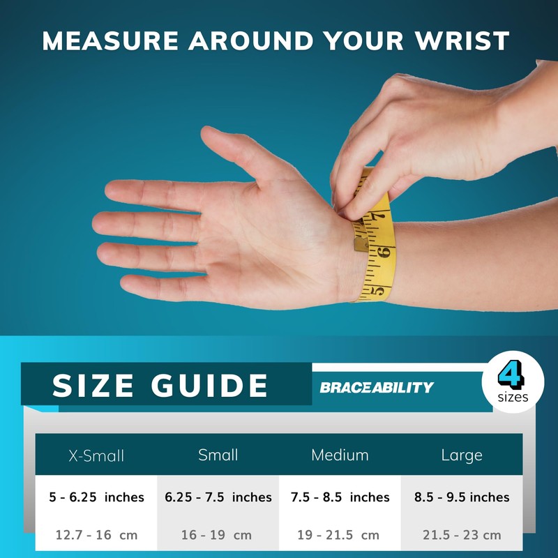 BraceAbility Wrist and Thumb Spica Splint - De Quervain's Tenosynovitis