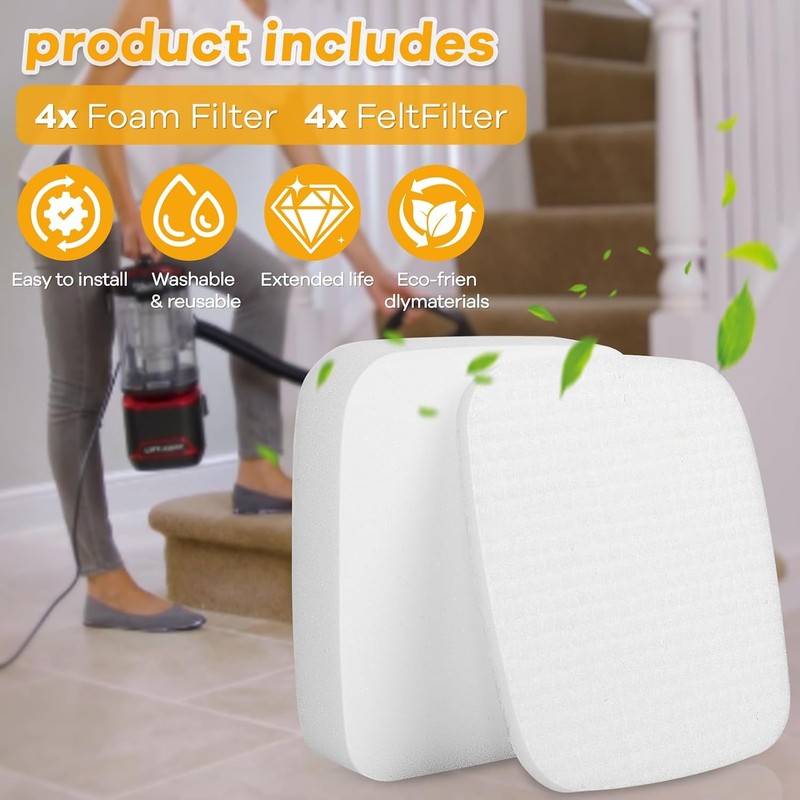 UV850 UV900 - Filtros de fieltro y espuma para aspiradora