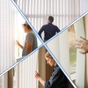 5 Pack 82.5" x 3.5" PVC Vertical Blind Replacement Slats,