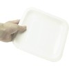 Strix Design DR-580 Paper Plates, Square Plates, 30 Pieces, White,