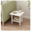BEKMLOD 2 Tier White End Table, Sofa Side Table, Suitable