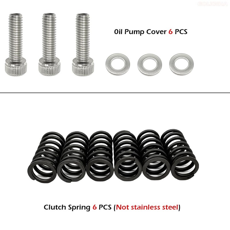GOLKNHA 164 PCS Polished Stainless Steel Engine Bolt Screw Kit