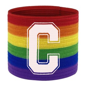 55 Sport Football Adult & Junior Captain's Armband - Junior - Rainbow