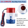 Boat Bilge Water Pump 12 V 1100 GPH Electric Marine
