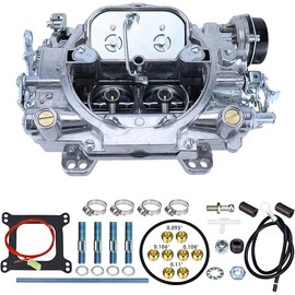 4 Barrel 1406 Carburetor for 1406 Performer 600 CFM AFB-style Square Bore for 289 350 351 Silverado Corvette Mustang Mercury GMC Pickup Truck Carburetor with Electric Choke