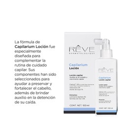 Reve Dermatologique | Capilarium Loción - Loción auxiliar en el cuidado y crecimiento capilar – ayuda a fortalecer y la detención de caída - 100 ml