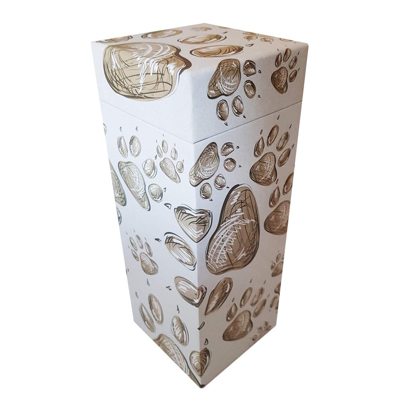 ScatterPod Staggered PawPrints Scattering Cremation Urn - Pet & Keepsake