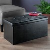 Winsome Wood Furniture piece Ashford Ottoman with Storage Faux Leather,