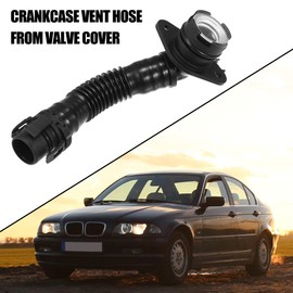 X AUTOHAUX Car Crankcase Vent Hose from Valve Cover Black 11127584128