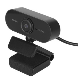 Estink 2K Auto Focus Webcam, Video Call Webcam, Built-in Microphone, Clear Output, Wide Angle Without Distortion, for Video Conferencing, Webcast, Video Calling, etc., Default