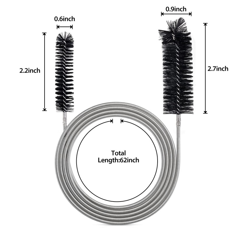 Flexible Feeding Tube Cleaning Brush Slim Drain Hole Cleaning Tool