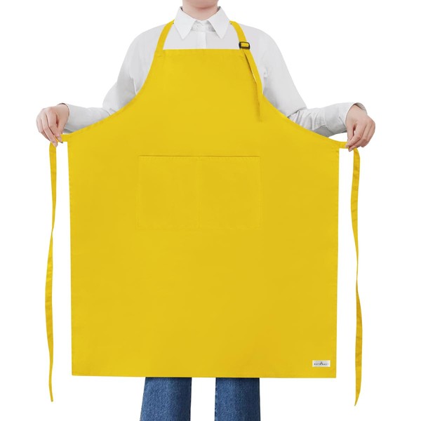 ROTANET Extra Large Apron for Men Adjustable Bib Aprons with