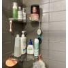 JiePai Acrylic Corner Shower Caddy Shelf with Hooks 2 pack,