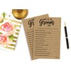 What Did the Groom Say Game - Kraft (50-Sheets) Rustic