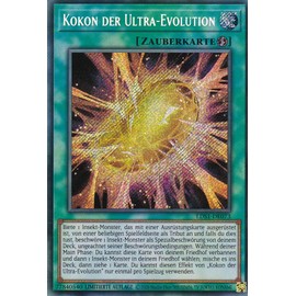 LDS1-DE073 - Cocoon of Ultra - Evolution - Secret Rare - Yugioh - German - Limited Edition in Set with Ultra Pro Toploader and Ultra Pro Protective Case (Clear)