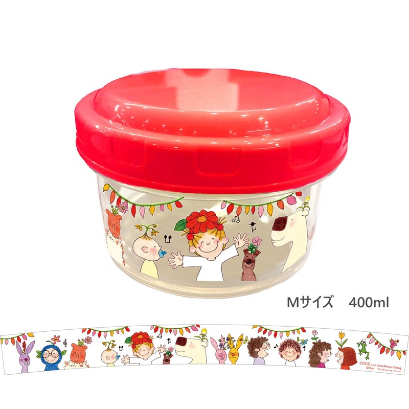 Greeting Life RYL-956 Coco-chan Greeting Life Round Container, Set of