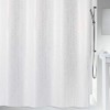 Spirella Wet White Pearl Effect Textile Polyester Shower Curtain, 180