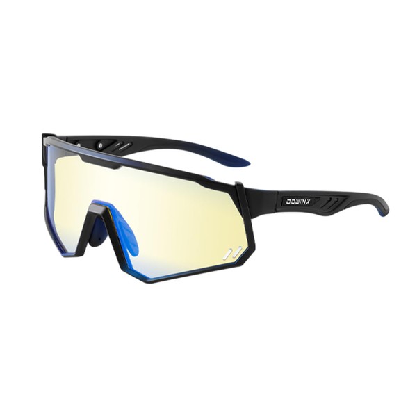 Dowinx Sports Sunglasses, Blue Light Cut Glasses, Sunglasses, Gaming Glasses, UV Protection, No Degree, Brown Lens, Baseball, Road Bike, Fishing, Biking, Climbing, Storage Pouch, Adjustable Nose Pads,