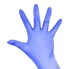 Curaplex TritonGrip VL™ Blue Disposable, Powder-free, Latex-free, Nitrile Exam Gloves, 200/Box (Large, 200, Count)