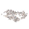 100Pcs CAT6 RJ45 Metal Shielded Connector Safe Reliable Net Shielded