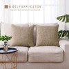 HPUK Pack of 2 Tan Throw Pillow Covers, 18x18 inch