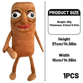 GYTFOG 1 PCS Italian Brainrot Toys, Italian Brainrot Plush Toy, Soft Stuffed Animal for Decoration, Gift for Fans, Adults and Kids, brainrot toys, 37cm, 95g