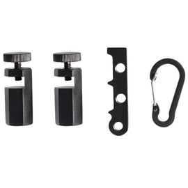 Tall Stair Gauges for Framing Square with Holder and Hook, Framing Jig for Speed Square, Framing Square Stops for Carpentry Squares & Circular Saw (Black)