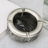 Ashtray Zinc Alloy Retro Egyptian Pharaoh Pattern Living Room Decoration