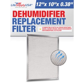 LifeSupplyUSA Dehumidifier Filters Compatible with AlorAir Sentinel HD90, HDi90 Crawl Space Basement Dehumidifier, G3 Filter