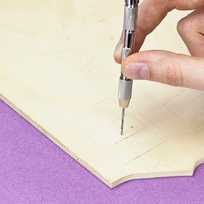 Modelcraft PPV2237 Pin Vice Double Ended Swivel Top, Silver