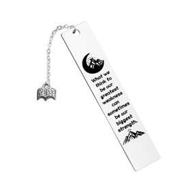 LQRI Acotar Bookmark Night Court Gift Greatest Weakness Can Sometimes Be Our Biggest Strength Fantasy Bookmark for Reader (What we Think to be)
