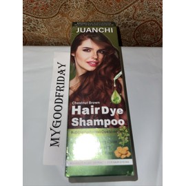 Juanchi 500ml Hair Dye Shampoo - Chestnut Brown - Bubble Herbs Hair Dye - Exp. 12/2026