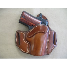 SUAVEC Molded Pancake Belt Holster for Kimber Micro .380 CCW TAN RH t