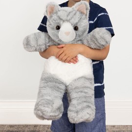 Vermont Teddy Bear Stuffed Kitten - Oh So Soft Kitty Cat Stuffed Animal, Plush Toy, Gray, 18 Inch