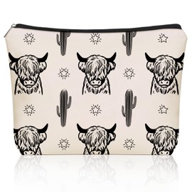 Girlly Animal Makeup Bag Gift: Perfect Cosmetic Bag Just A Girl Who Love Animal For Daughters, Sisters, Friends,Teen Girls & Women.Ideal Gift For Travel, Birthdays, & Christmas., Off White, Girl Love