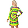 Womens Mardi Gras Dress Carnival Fat Tuesday Tie Dye Fleur
