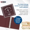 BCW Supplies 3" Baseball Album - Burgundy | Durable Binder