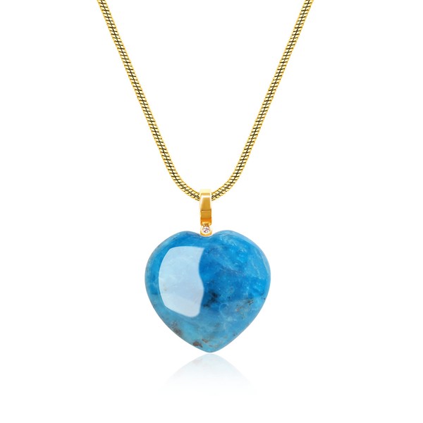 COAI Heart Apatite Amethyst Necklace, apatite, apatite