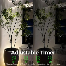 LED Spot Lights Indoor, 7W Uplighting with Remote Control Dimmable & Timer, 3000K/4000K/5000K Ambient Corner Floor Lighting for Office, Living Room, Dorm or Bedroom Accent Light with 5.9 FT Plug Cord