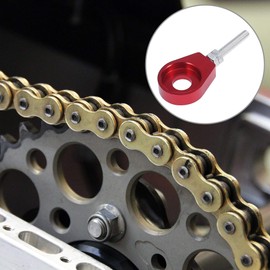 F FIERCE CYCLE 2pcs 12mm Dia Hole Metal Motorbike Chain Axle Adjuster Tensioner