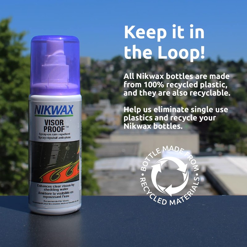 Nikwax Visor Proof Spray-On Waterproofing, Adds Water Repellency and Enhances