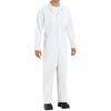 Red Kap Men's Twill Action Back Coverall, White, 40