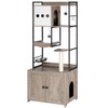 HOOBRO Cat Tree with Litter Box Enclosure, 58.7"H Cat Tower