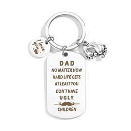 Gifts for Dad,Dad Christmas Gifts,Dad Birthday Gift,Funny Dad Gifts for Dads,Fathers Day Gift for Dad Stocking Stuffers,Gift Ideas for Dad Keychain,Daddy Gifts from Daughter Son,Dad Present Valentines
